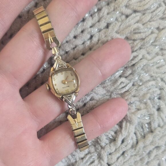 Vintage L9 Diamond Satallite Bulova Watch